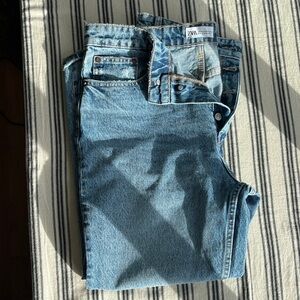 Zara Women's Blue Flare Jeans